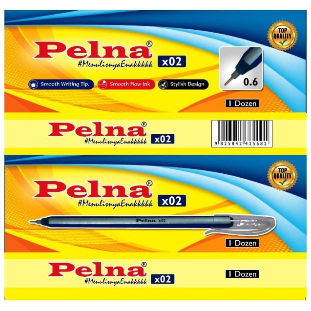 

Ball Pen Pulpen Pena Pelna X02 (1 Box 12 Pcs)
