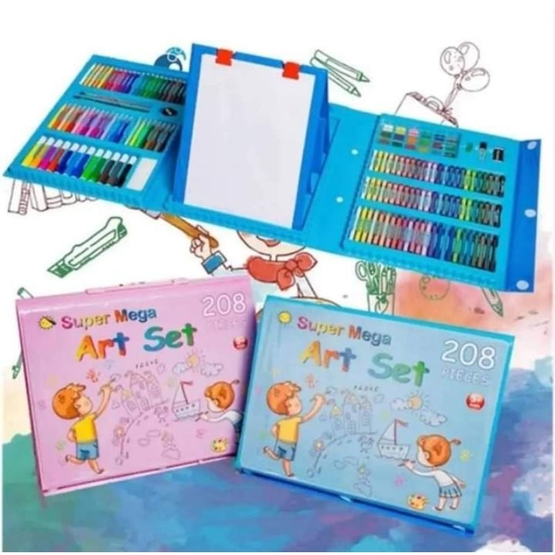 

CRAYON SET 208PCS (BIRU)