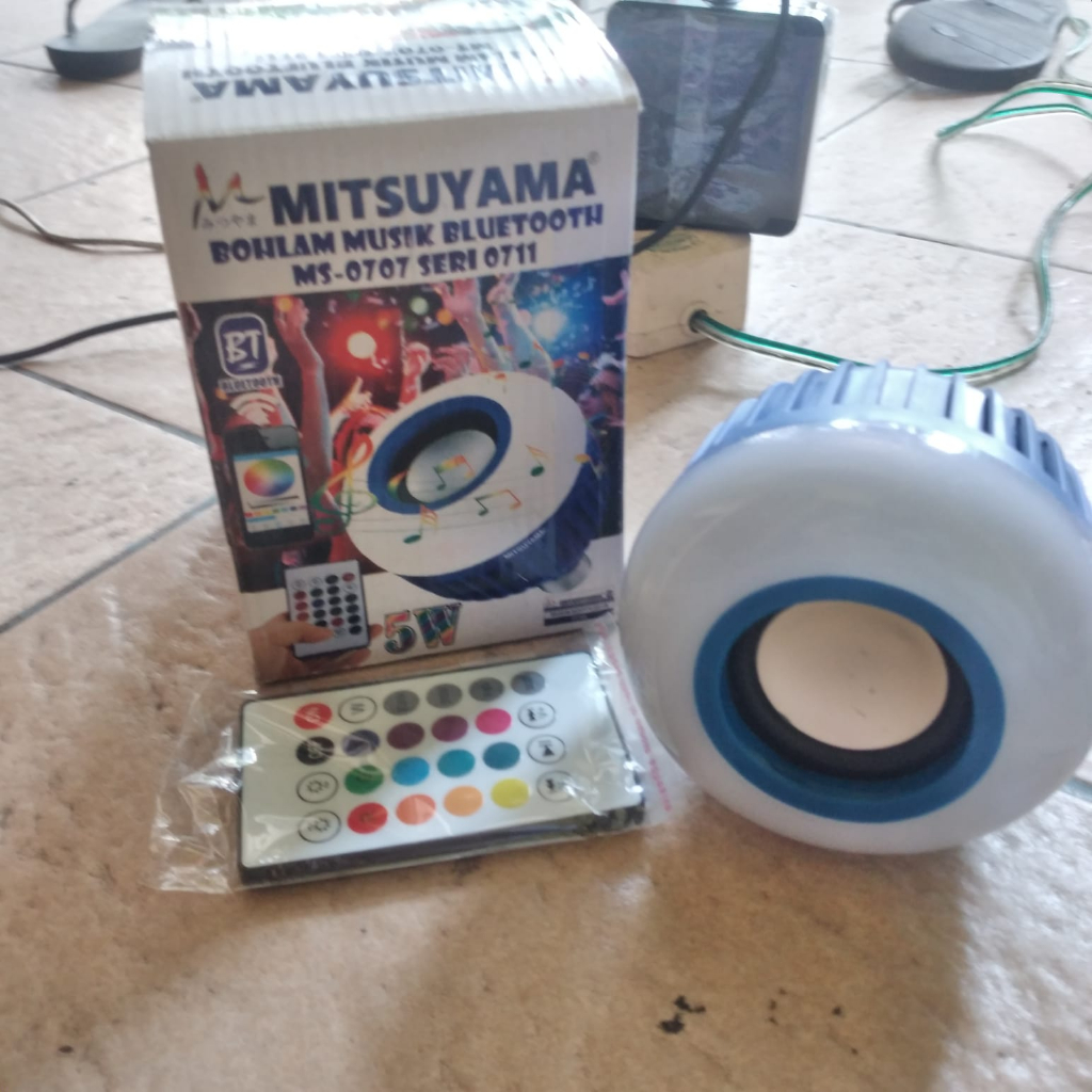 G405 ORIGINAL led music blub Lampu musik rumah bluetooth Bohlam  speaker spk Bluetoot mini mp3 audio