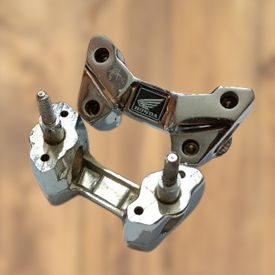 Racer CBR LED Warna Putih Krom Kaleman Stang Stir Set Cagak Mitasi Raiser CBR LED Krum Chrome