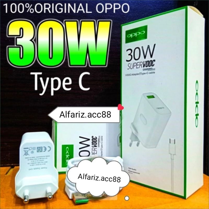 CHARGER OPPO VOOC 30Watt ORIGINAL MICRO USB & TYPE C