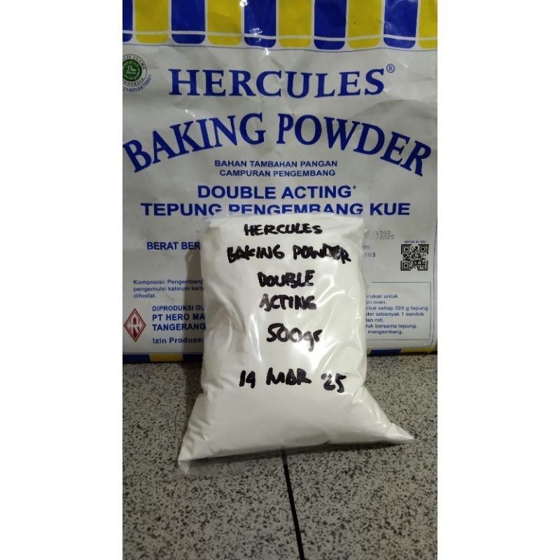 

TEPUNG PENGEMBANG KUE/HERCULES BAKING POWDER DOUBLE ACTING REPACK 500gr