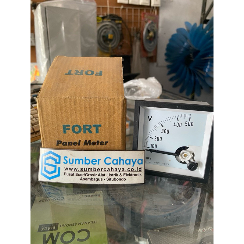 VOLT METER ANALOG (72x72) FORT