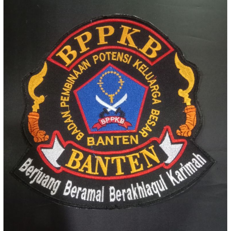 BORDIR BPPKB BANTEN UNTUK DI BELAKANG