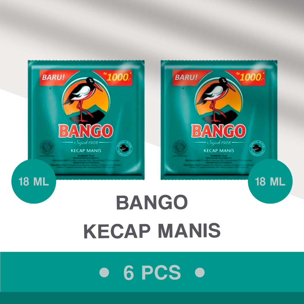 

Bango Kecap Manis (18 ml) isi 6 pcs