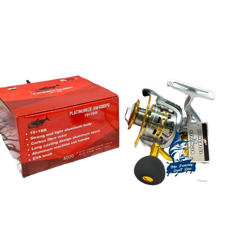 REEL PANCING G TECH PLATINUMIZE SW 4000PG POWER HANDLE