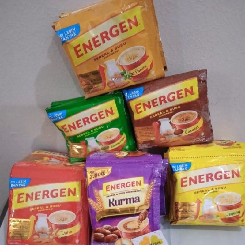 

Energen Sereal Coklat Vanila 1 Renceng Isi 10