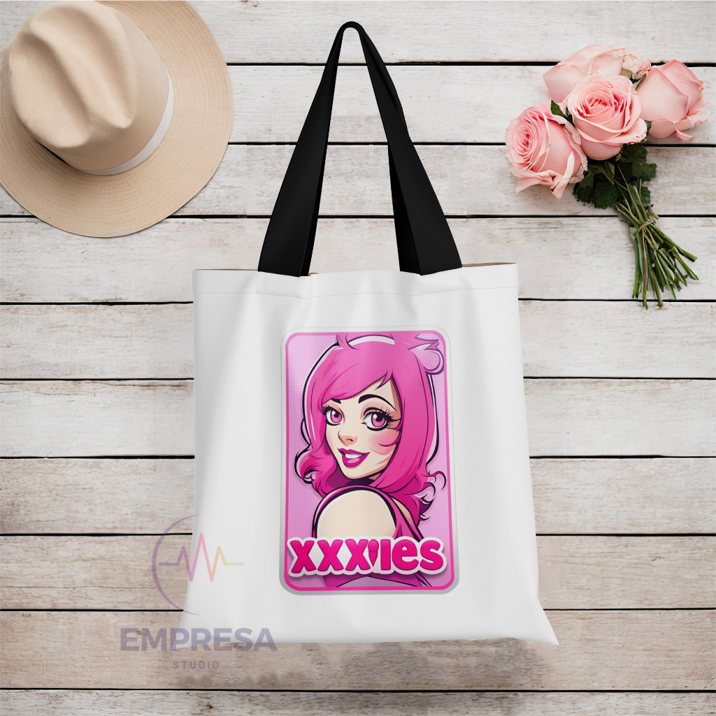 XVIDEOS PINK XV Canvas Polyester Tote Bag