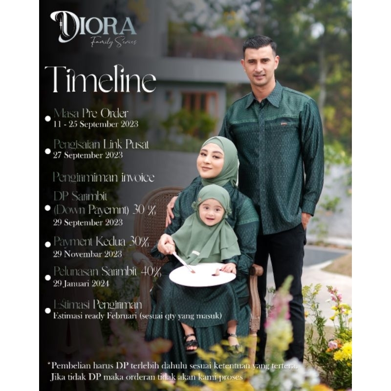 [PRE-ORDER] Sarimbit 2024 Diora by Aden Hijab/ Sarimbit motif/ Sarimbit polos/ Koko motif/ Couple le