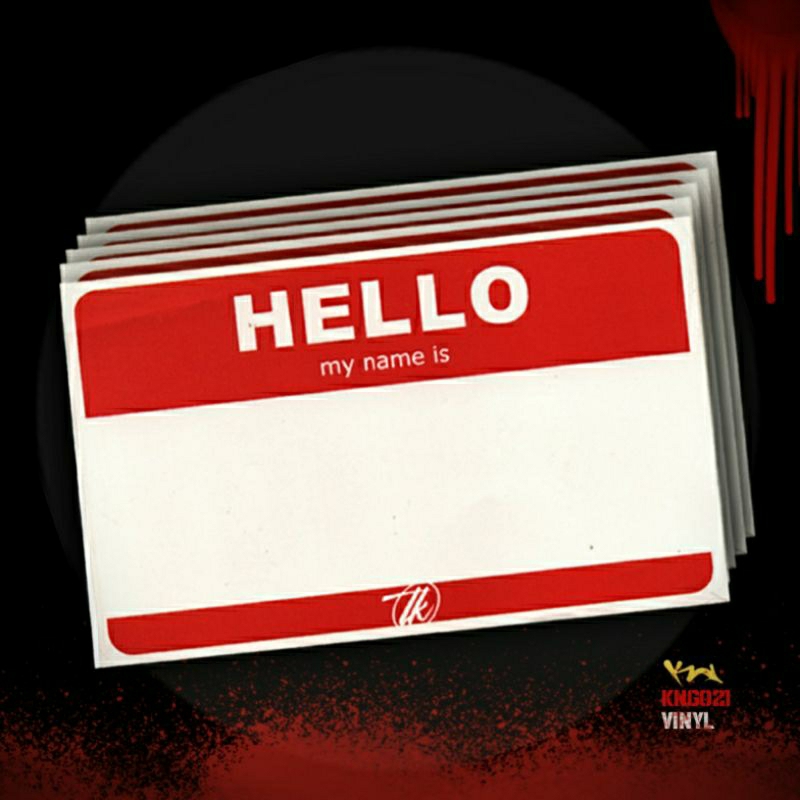 STICKER VINYL "HELLO MY NAME"