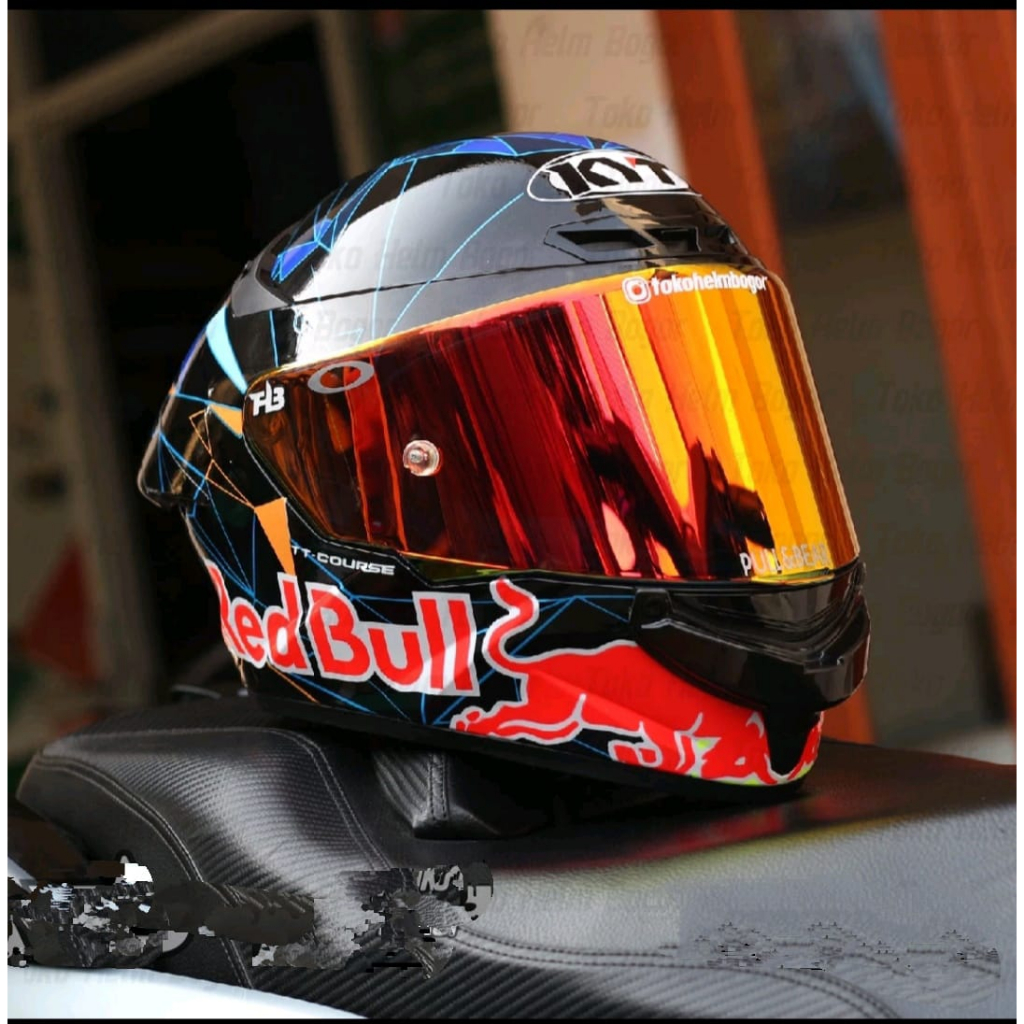 HELM KYT TT Course Pol Espargaro Qatar 2021 Black repaint PAKET GANTENG