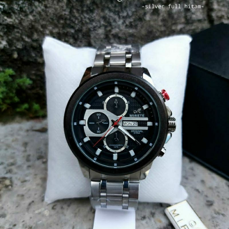 Jam tangan pria original Mirete tanggal dan hari aktif COD mirip AC6559