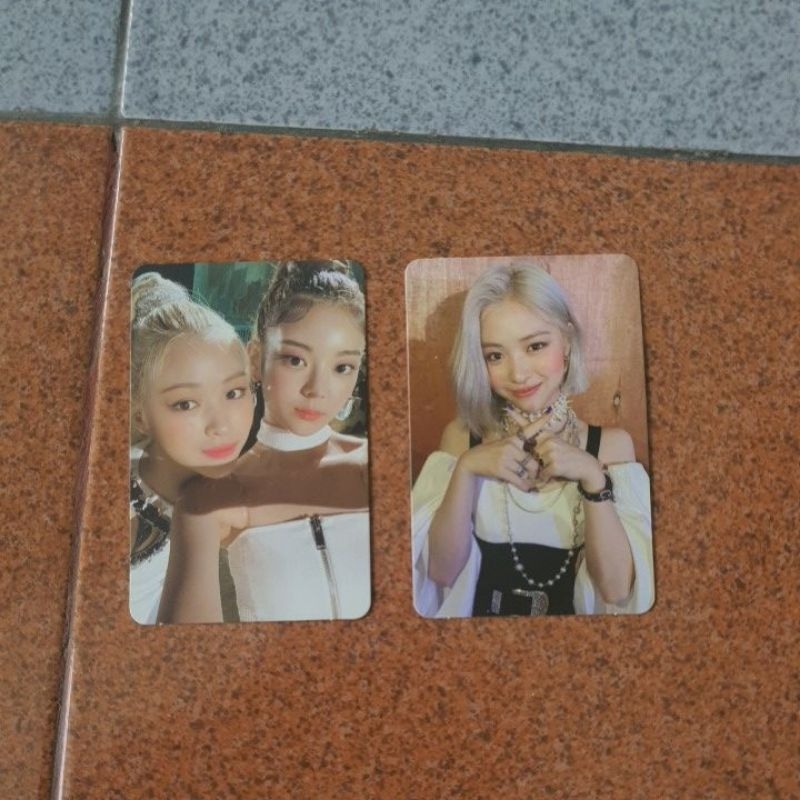 photocard itzy not shy ryujin, yuna & lia