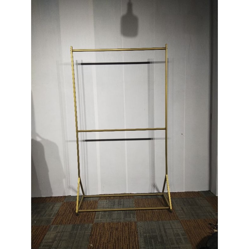 STANHANGER TINGGI 2M / GANTUNGAN BAJU MURAH / GAWANG BAJU SUSUN / gantungan gawang full kotak 2 susu