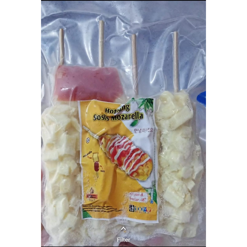 

Hotang Sosis Mozarella isi 4 Jumbo