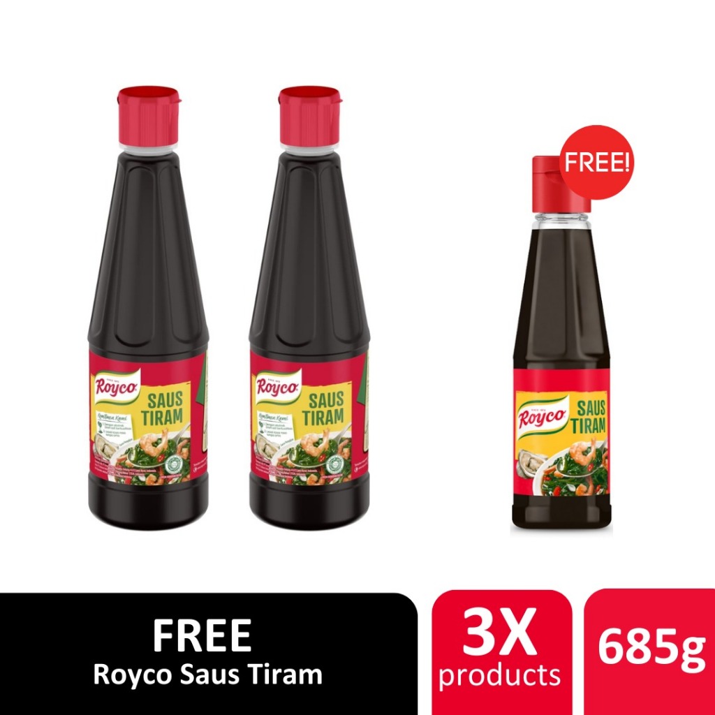 Buy 2 Royco Saus Tiram 275ml Free 1 Royco Saus Tiram 135ml