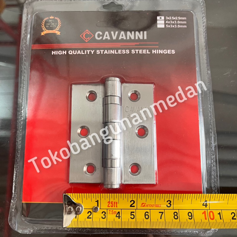 Engsel lahar CAVANNI 3 inch Tebal 2.5mm / Engsel pintu jendela