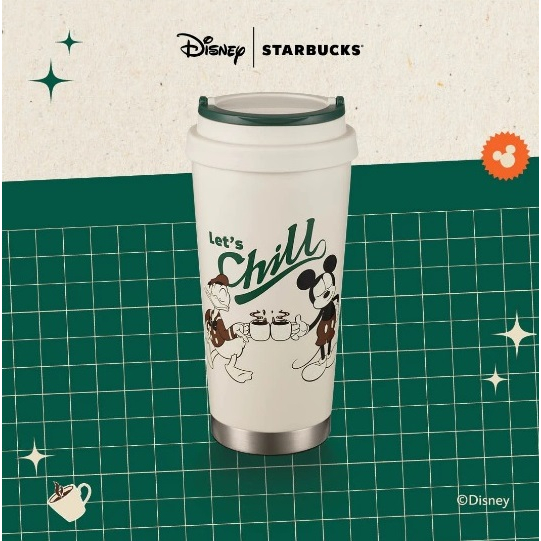 Starbucks Korea X SS Autumn Disney Mickey & DonaldDuck Elma Tumbler 473 mL