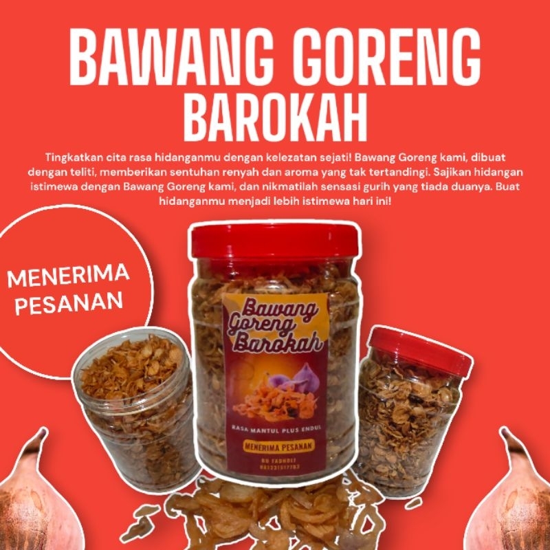 

BAWANG GORENG BAROKAH, DIJAMIN NAGIH, ENAKK, GURIHH, DAN PASTINYA MINIM MINYAKNYA ( HALAL )