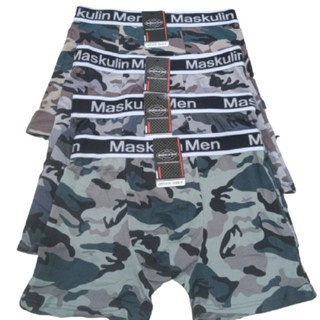 Celana Dalam Pria Boxer CD Sempak Laki-Laki Underwear Motif Loreng