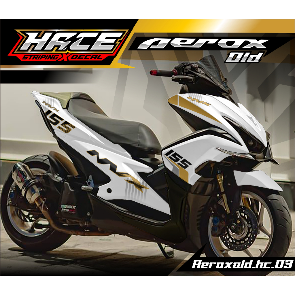 STICKER DECAL AEROX OLD - DECAL AEROX OLD PREMIUM HC.03