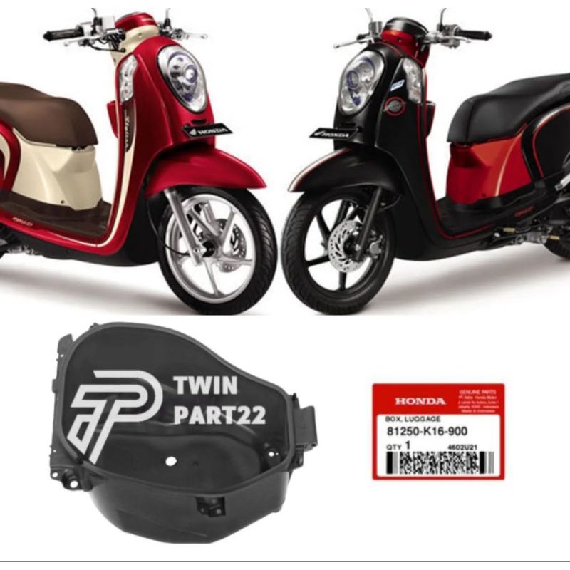 81250-K16-900 Box Luggage Box Bagasi Sadel Bawah Jok Honda Scoopy Fi 2012 2013 2014 2015 2016 Origin