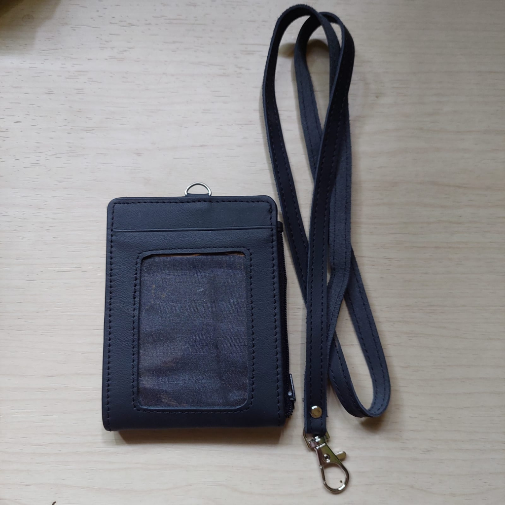 

Raki Lanyard ID Card Holder Kulit Asli Basic