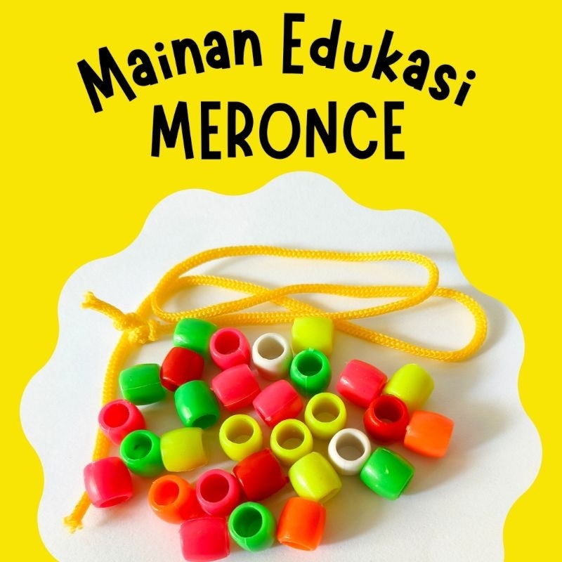 Mainan Edukasi Meronce/ Aktifitas Meronce/ Stimulasi pra menulis anak/ Paketbermain Meronce/ Meronce