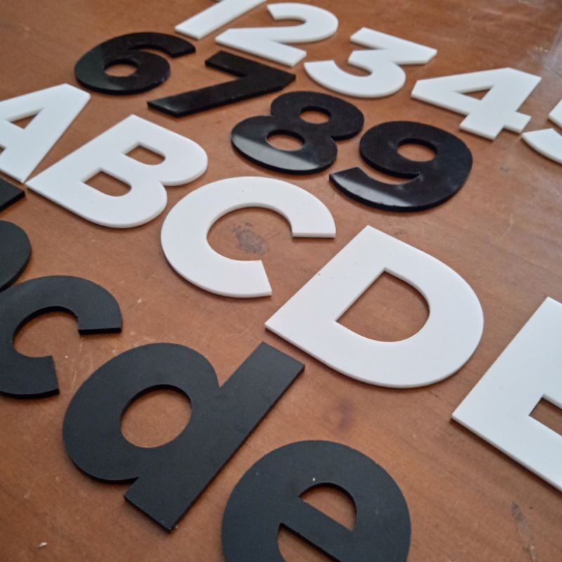 Cutting Huruf Akrilik | Cutting Angka