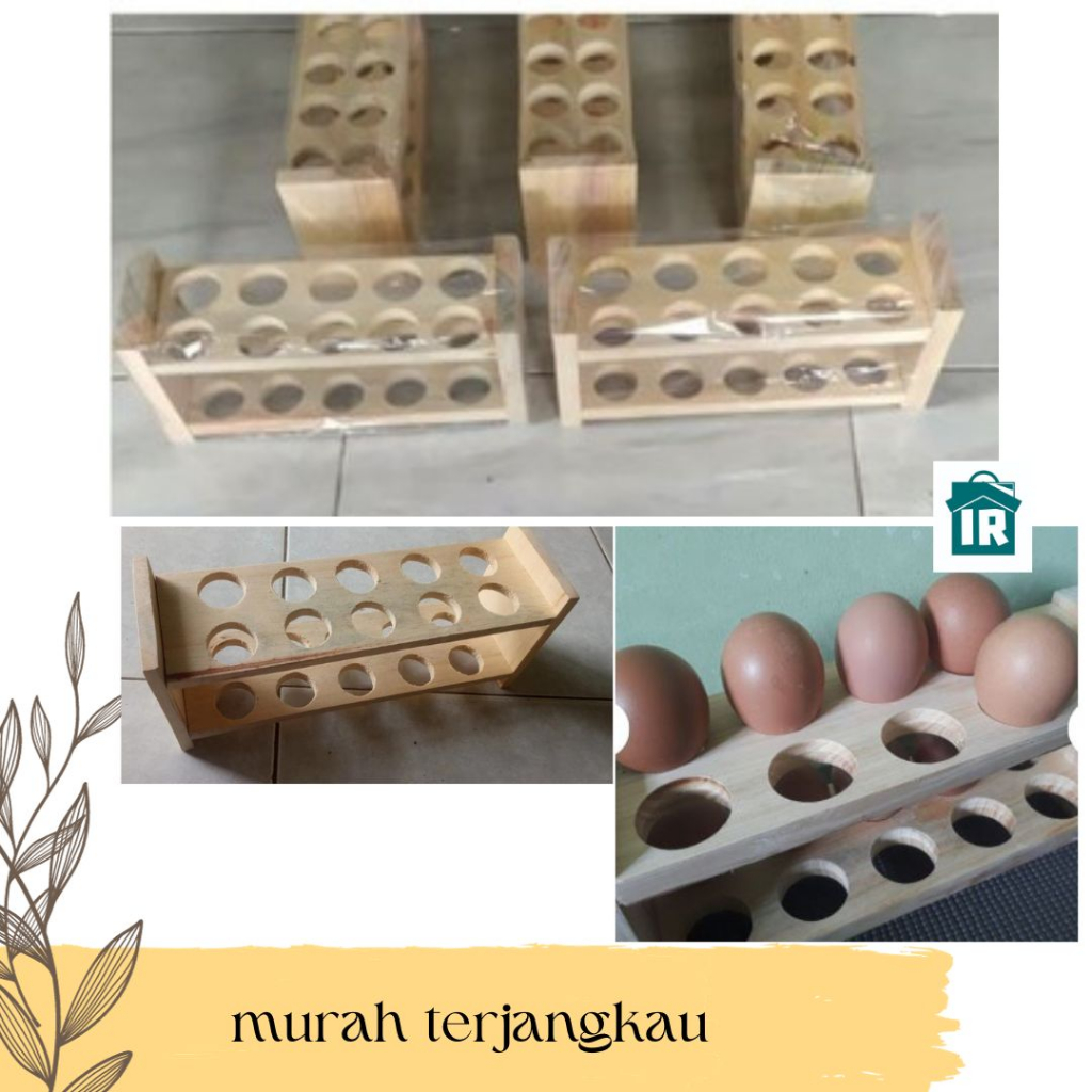 promo Rak Telur Duduk/ rak kayu/ rak telur kayu