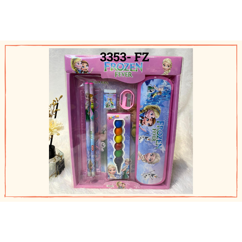 

Ay00! STUDYSET PERLENGKAPAN ALAT TULIS SEKOLAH ANAK LUCU STUDY SET PENSIL CASE + CRAYON MOTIF 3353