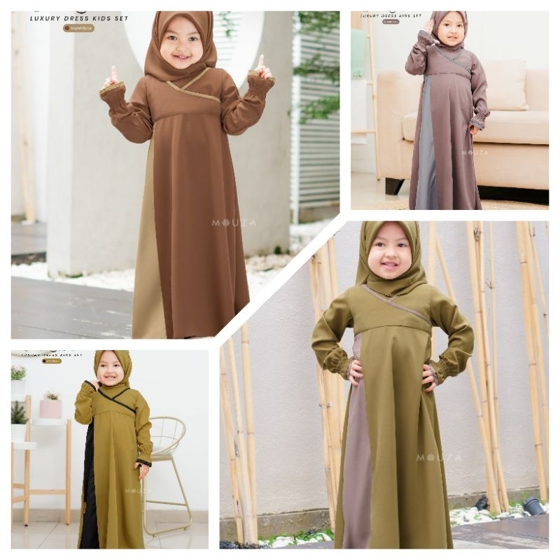 READY BERGARANSI SARIMBIT KELUARGA MORGANA LUXURY DRESS KIDS SET GAMIS ANAK PEREMPUAN TERBARU  BY MO