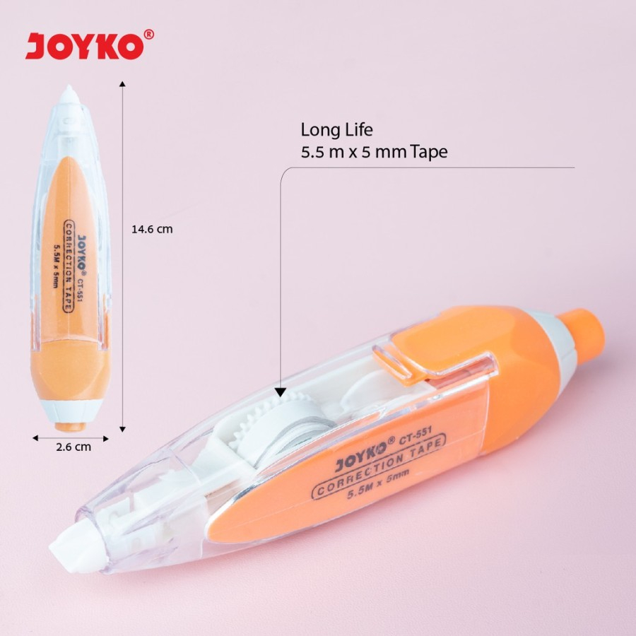 

Tip x / Tip Ex / Correction Tape Kertas Joyko CT-551