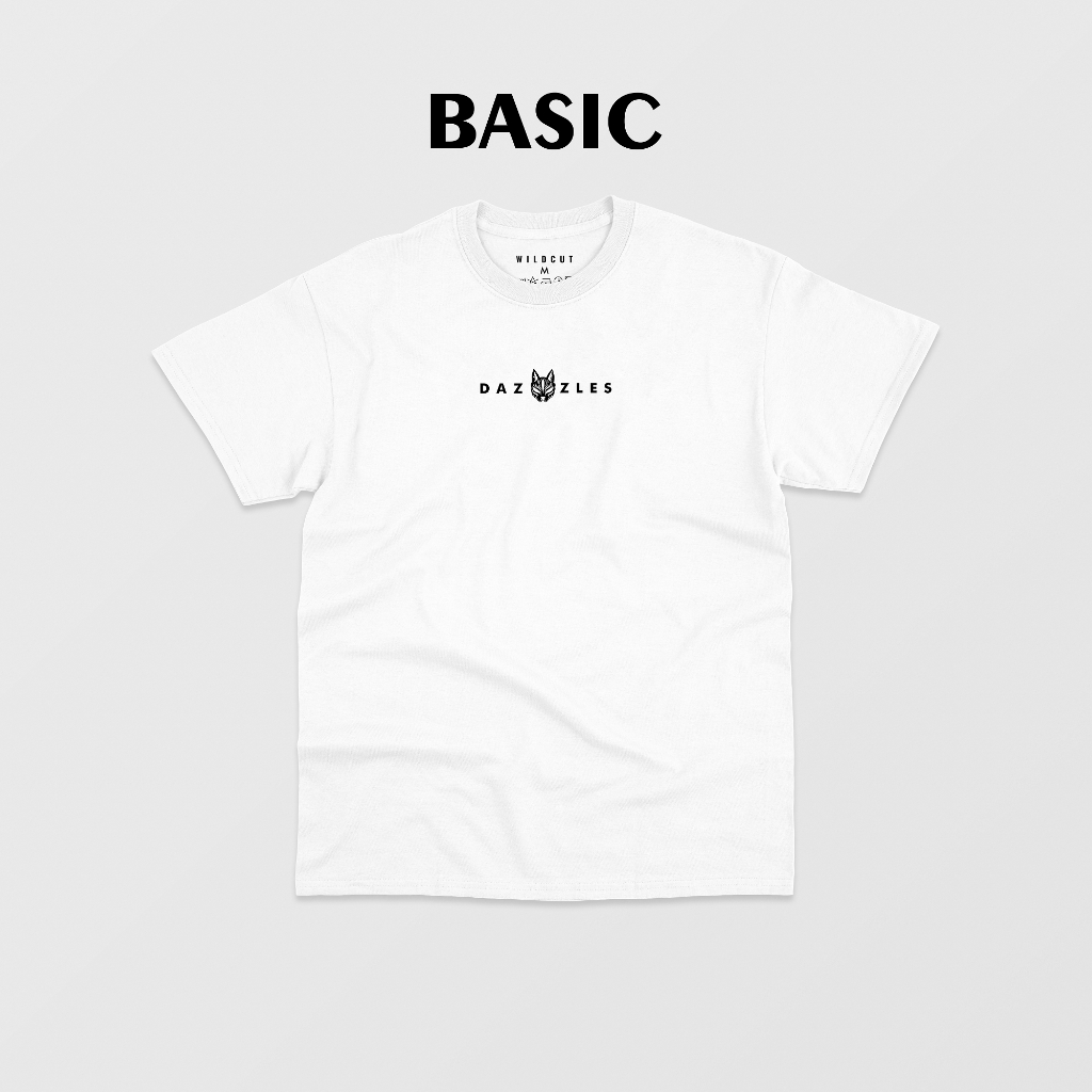 WILDCUT BASIC T-SHIRT - KAOS PRIA PUTIH DAZZLES SERIES