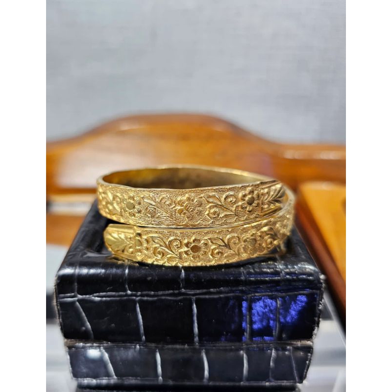 gelang keroncong model emas 24k warna gold