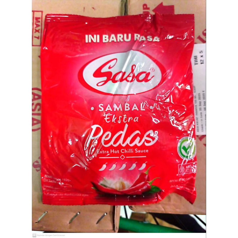 

Sasa saus sambal extra pedas sachet 24's