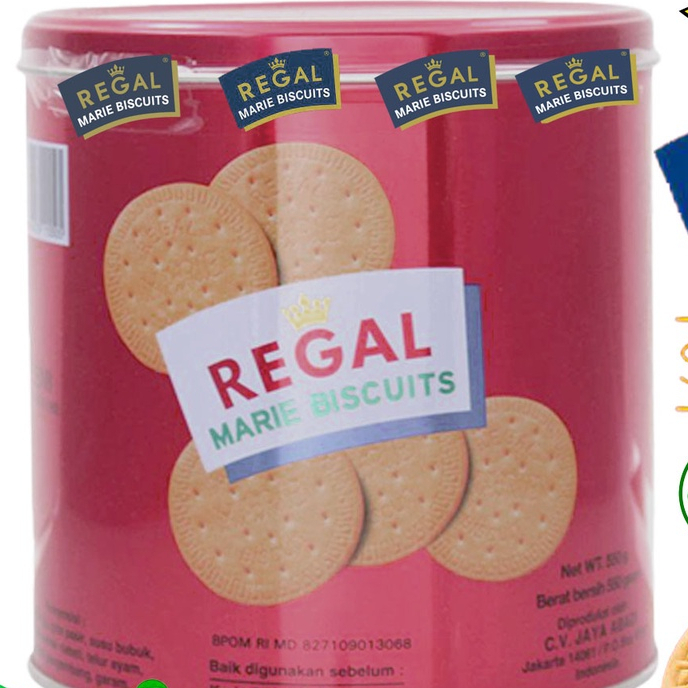 

REGAL Biskuit marie 550 gram / PROMO BISKUIT MARIE REGAL KALENG BULAT 550GR BISCUIT SPECIAL TERMURAH