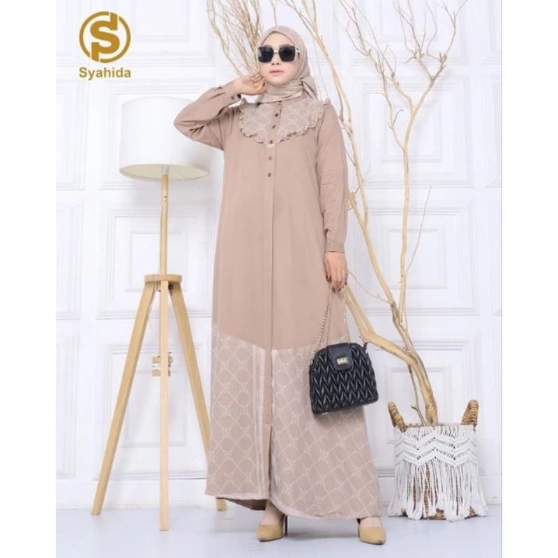 gamis set hijab by syahida terbaru