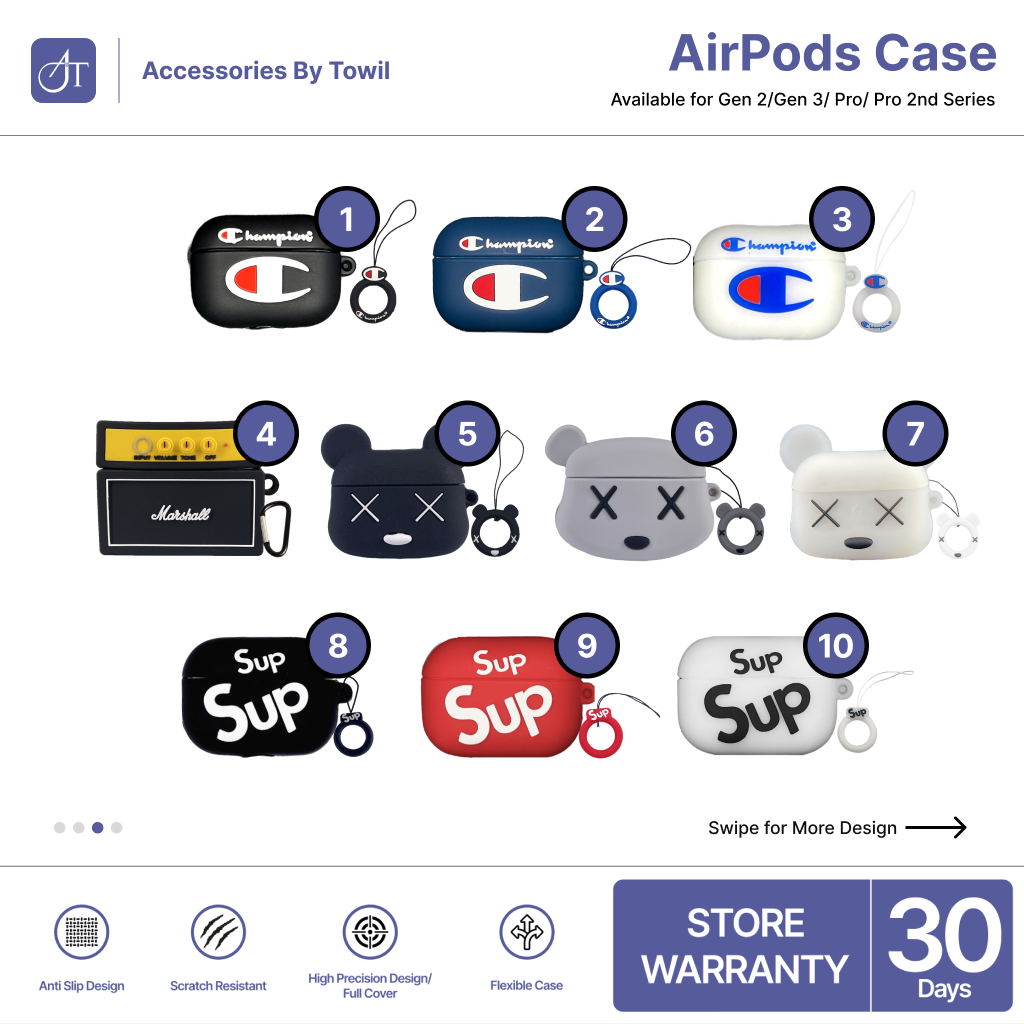 Case Airpods Pro Gen 3 Premium Lucu 3D Toothless Hypebeast Hitam Nintendo Xbox Airpro Inpods 13