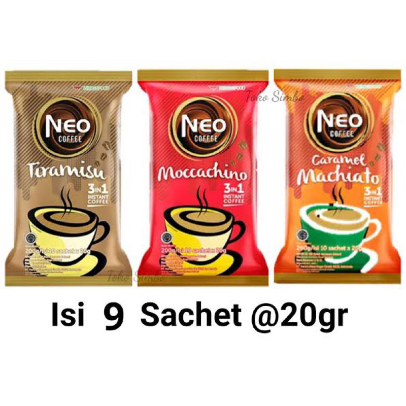 

Neo Coffee isi 9 Sachet 180gr - Kopi Instant