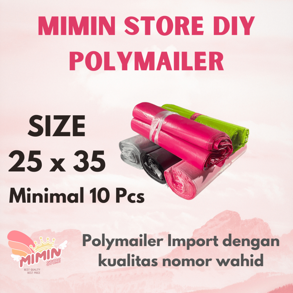 

POLYMAILER IMPORT 25 x 35 CM HARGA SATUAN
