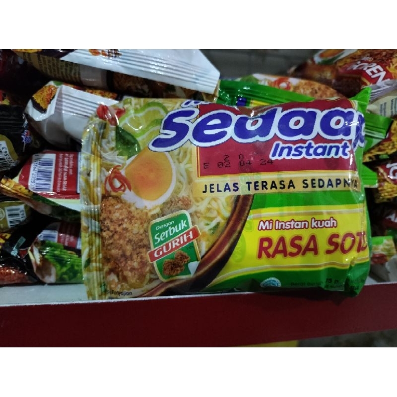 

MIE SEDAP RASA SOTO 20.000/5 CPS