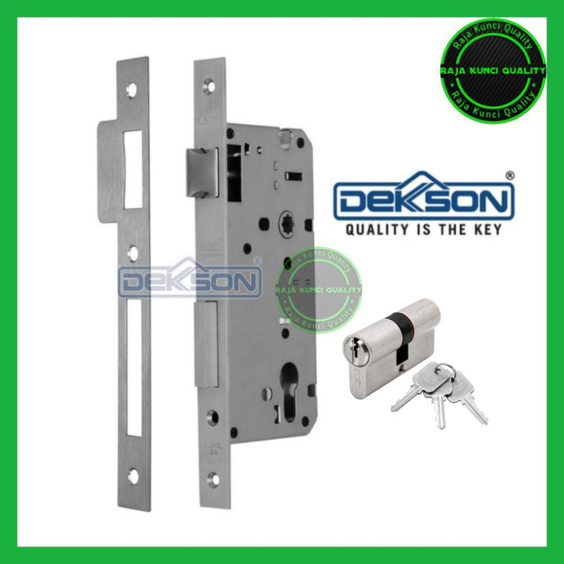 MORTISE LOCK DEKSON IL 40Mm/BODY KUNCI PINTU KAYU DEKSON LENGKAP SILINDER