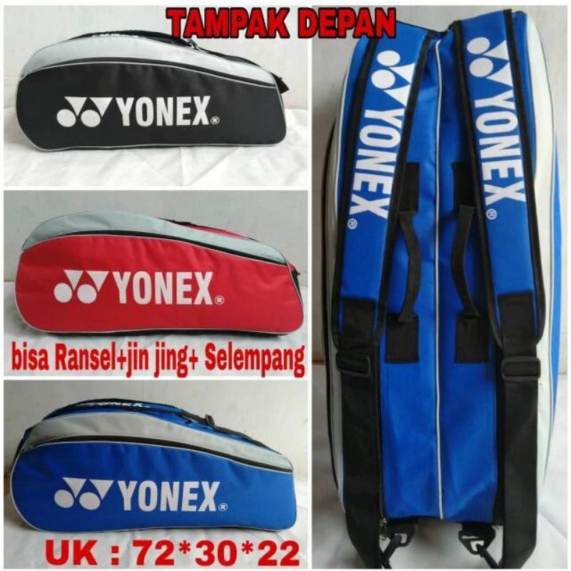 tas badminton 2 resleting & 3 resleting
