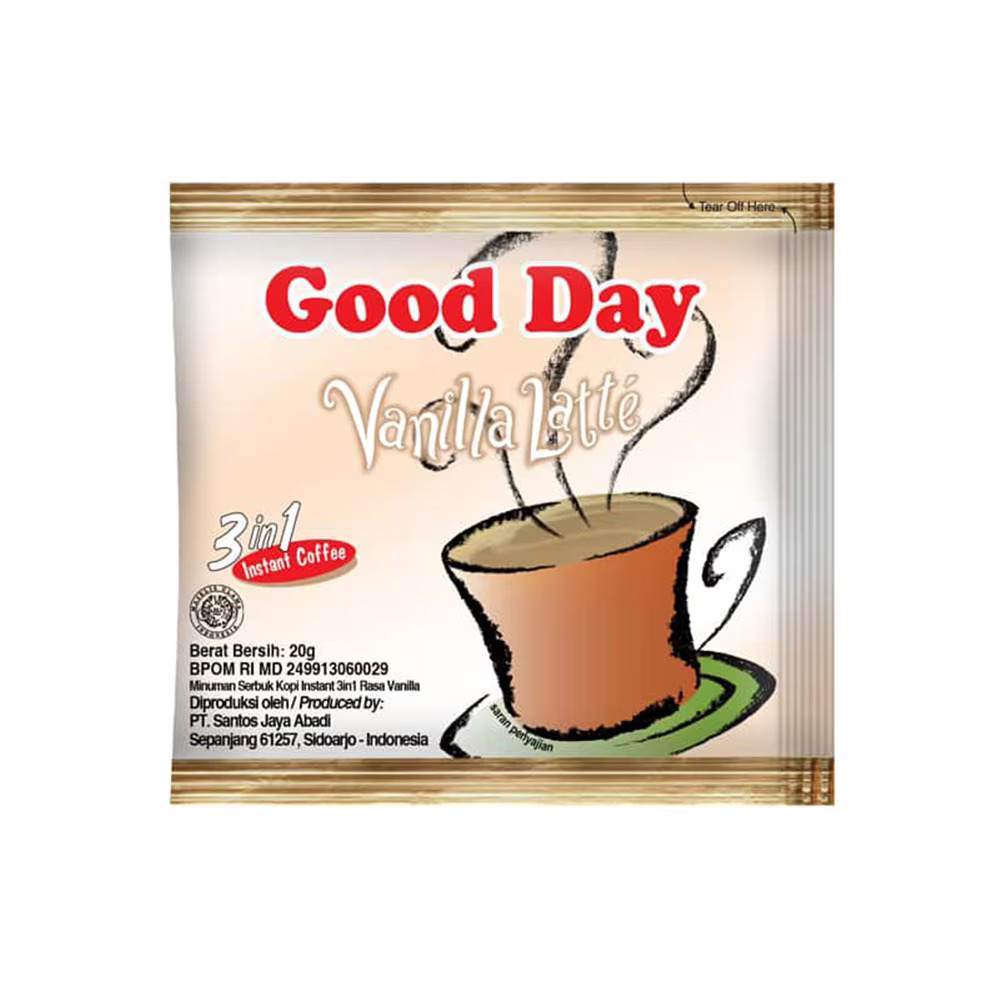 

Good Day Vanilla Latte 10pcs / 1 renceng renteng