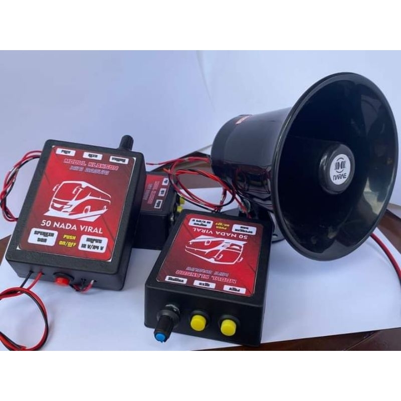 Klakson Bel Telolet Modul Basuri 12 volt 24 volt Universal Elektrik Mobil Motor