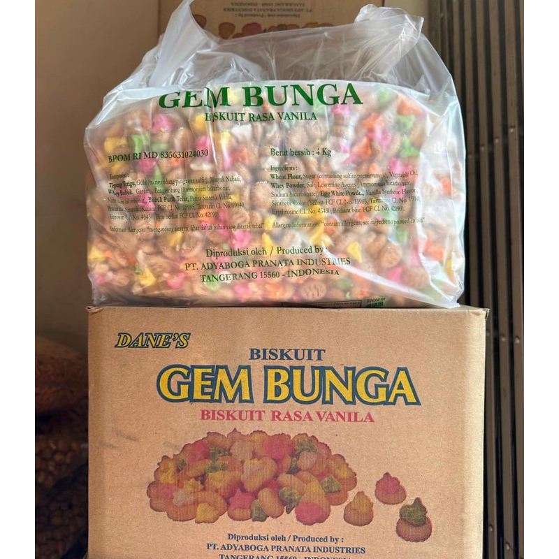 

(COD) BISKUIT GEM BUNGA VANILA