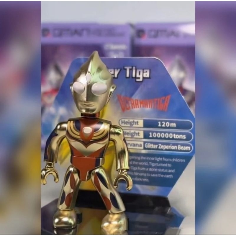 Qman Ultraman T.O.G vol 1 Secret Design Glitter Tiga Ready Stock Original Siap Kirim Se Indonesia