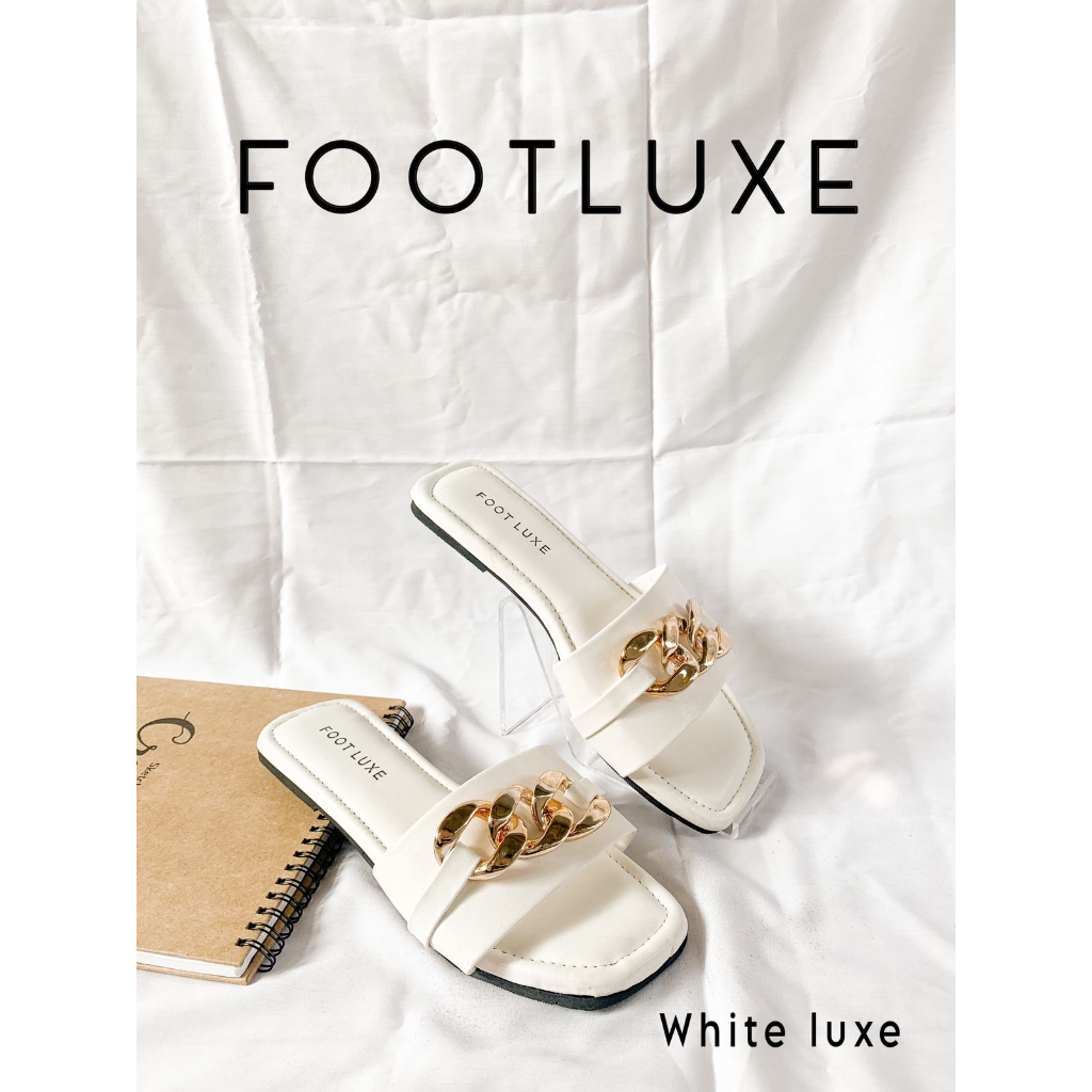FOOTLUXE Sandal Wanita Flat / Teplek Wanita Terbaru Korean Style - Sandal Teplek Wanita - Sandal Tep