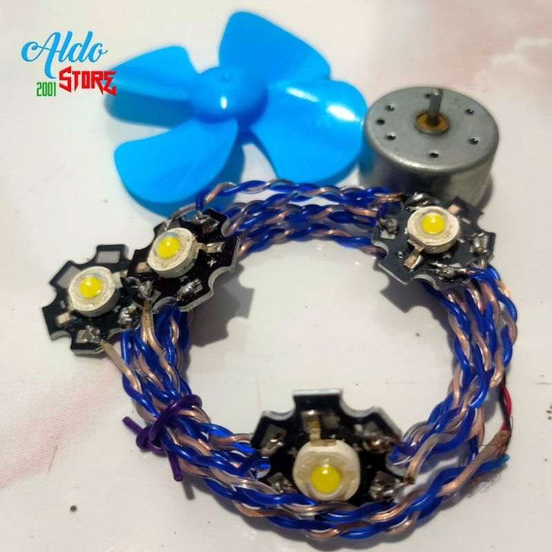 Satu Paket Dinamo Kecil Lampu Layangan HPL